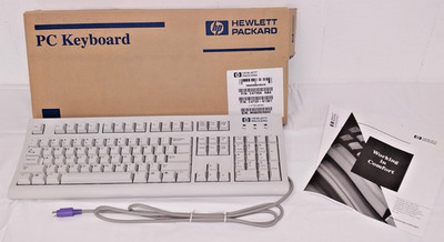 NEW Hewlett Packard HP Vintage Clicky Keyboard HP SK-2502 PS2 Computer Key Board