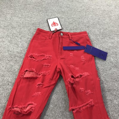 Guapi Diamond Jeans Mens 28 Distressed Ripped Flare Limited