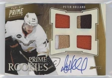 2011-12 Panini Prime Auto Silver /50 Peter Holland #102 Rookie Patch RC