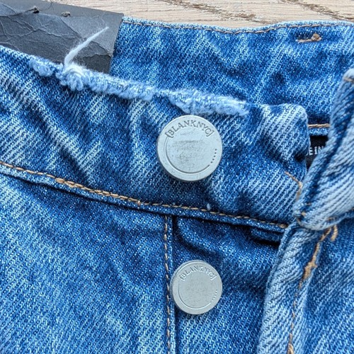 BLANKNYC The Franklin Jeans Womens 28 Distressed High Rise Wide Leg Denim - Picture 3 of 13