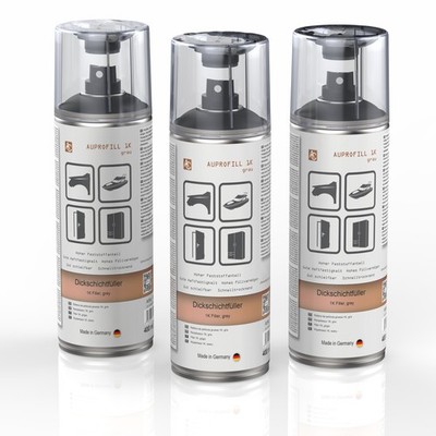 3x AUPROFILL Dickschichtfüller 1K grau 400ml