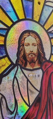 Zero x Thomas Stained Glass Jesus Skateboard Deck SLICK BOTTOM +