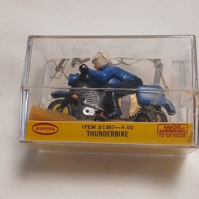 Aurora Model Motoring HO Scale  Thunderbike #1387 Vintage 1967 Blue/black