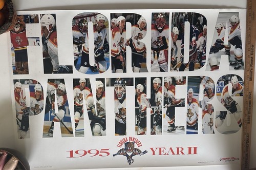 Vintage Florida Panthers 1995 NHL Hockey Original 24 x 37" POSTER Year 2 - Bild 4 von 10