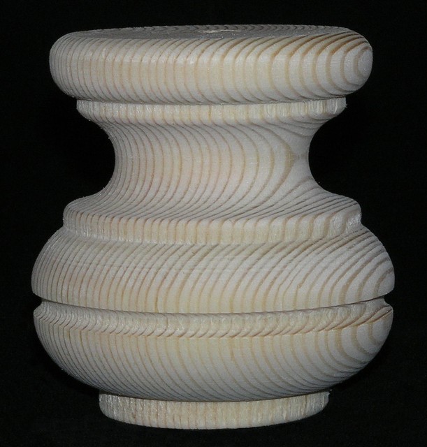 Pack of 4 Tall Wooden Pine Wood Furniture Bun Feet 80mm Dia 85mm High