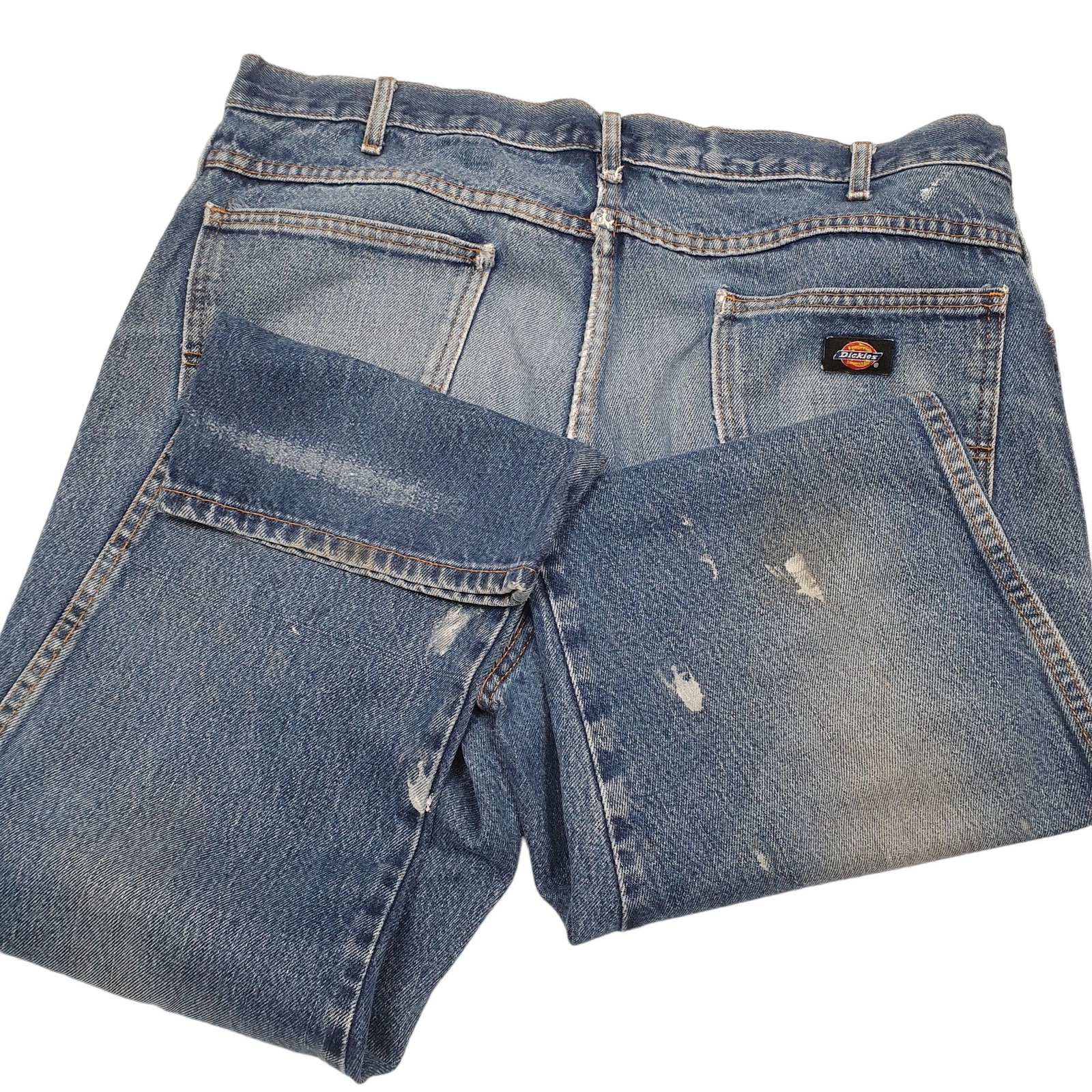 DICKIES Casual Jeans Regular Fit Blue Denim Trousers Mens W38 L29 image 4