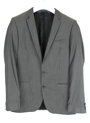 Hugo Boss Red Label Anbert / Wigo / Hewis Blazer Herren US 38L Wolle Seide Kerbe