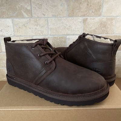 UGG Neumel Burnt Cedar Distressed Sheepskin Chukka Ankle  display picture 2