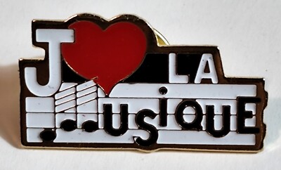 A10 / Pin's Pins Pin Vintage I Love Music