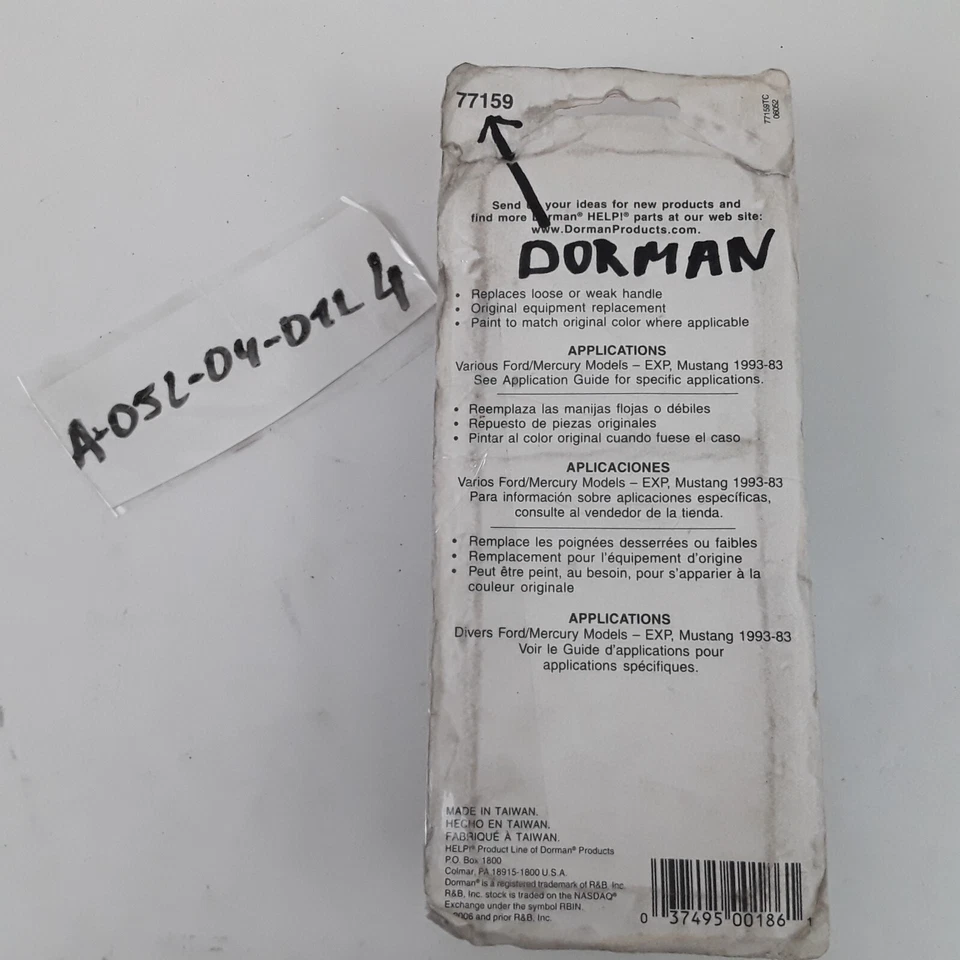 Manija de puerta exterior delantera derecha trasera para Mercury Cougar Ford Mustang 1979-1993 Foto 4 de 4