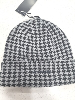 Adidas x Ivy Park Houndstooth Hat ? Adidas x Ivy Park Beanie HM2597 Black Gray Rare Winter  main image 4