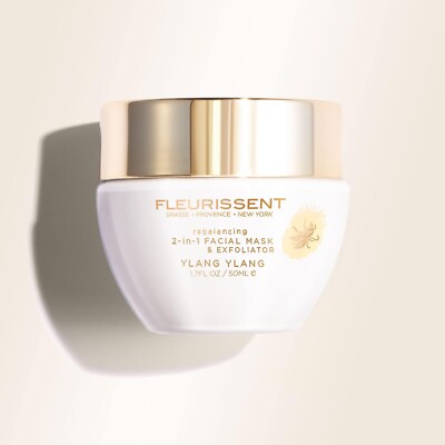Fleurissent Harmony Elixir Ylang Ylang 2-in-1 Facial Mask & Exfoliator 1.7 FL OZ