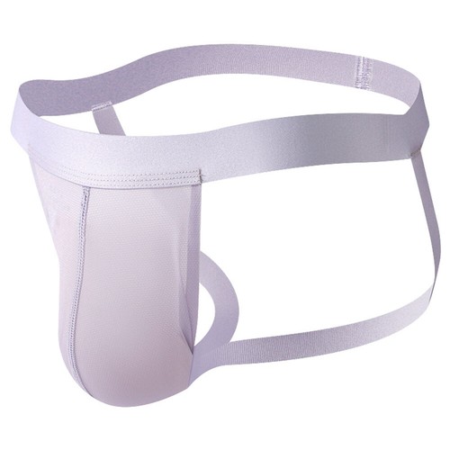 Mens Soft Pouch Jockstrap Underpants Low Rise Sexy Ice Silk Cool Thong Underwear - Picture 16 of 23