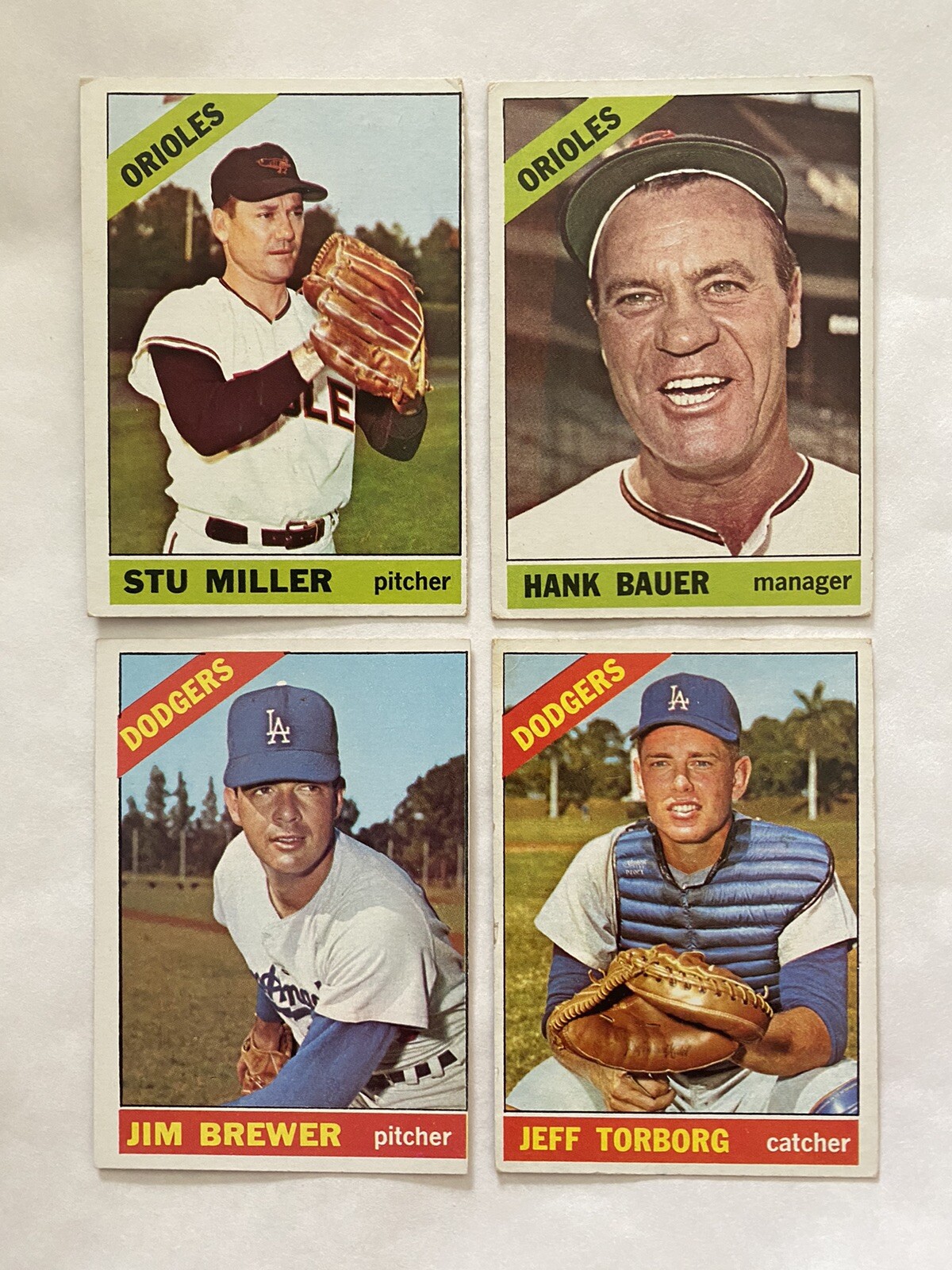 1966 Topps Lot Of Four (4) # 158 VG-EX, #229 VG, #257 VG, & #265 VG