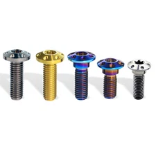 M8x20 25 30 40mm Titanium Screws Inner Torx petal head Motorcycle Brake Bolts