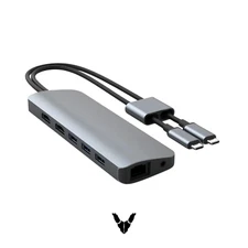 Hyper - HyperDrive Viper 10-in-2 USB-C Type-C Hub Dock HD392- SPACE GRAY