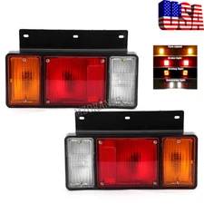 USA Pair Tail Light Brake Signal Driving Reversing For Isuzu NPR NQR NRR FSR FRR