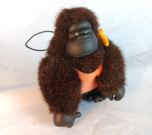 Applause Magical Mini Murphy Gorilla Plush 4in Drk Brown Banana Earring 1987 Vtg - Picture 5 of 9