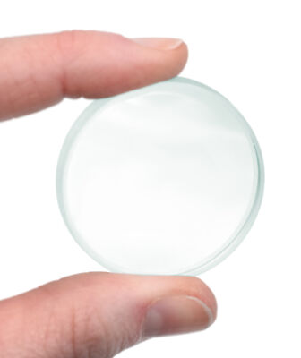 Double Concave Lens, 100mm Focal Length, 1.5'' (38mm) Diameter - Eisco Labs