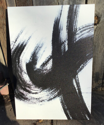 Minimalist Decorative Art Print iCanvas ''Strokes II'' On Rei Office Decor