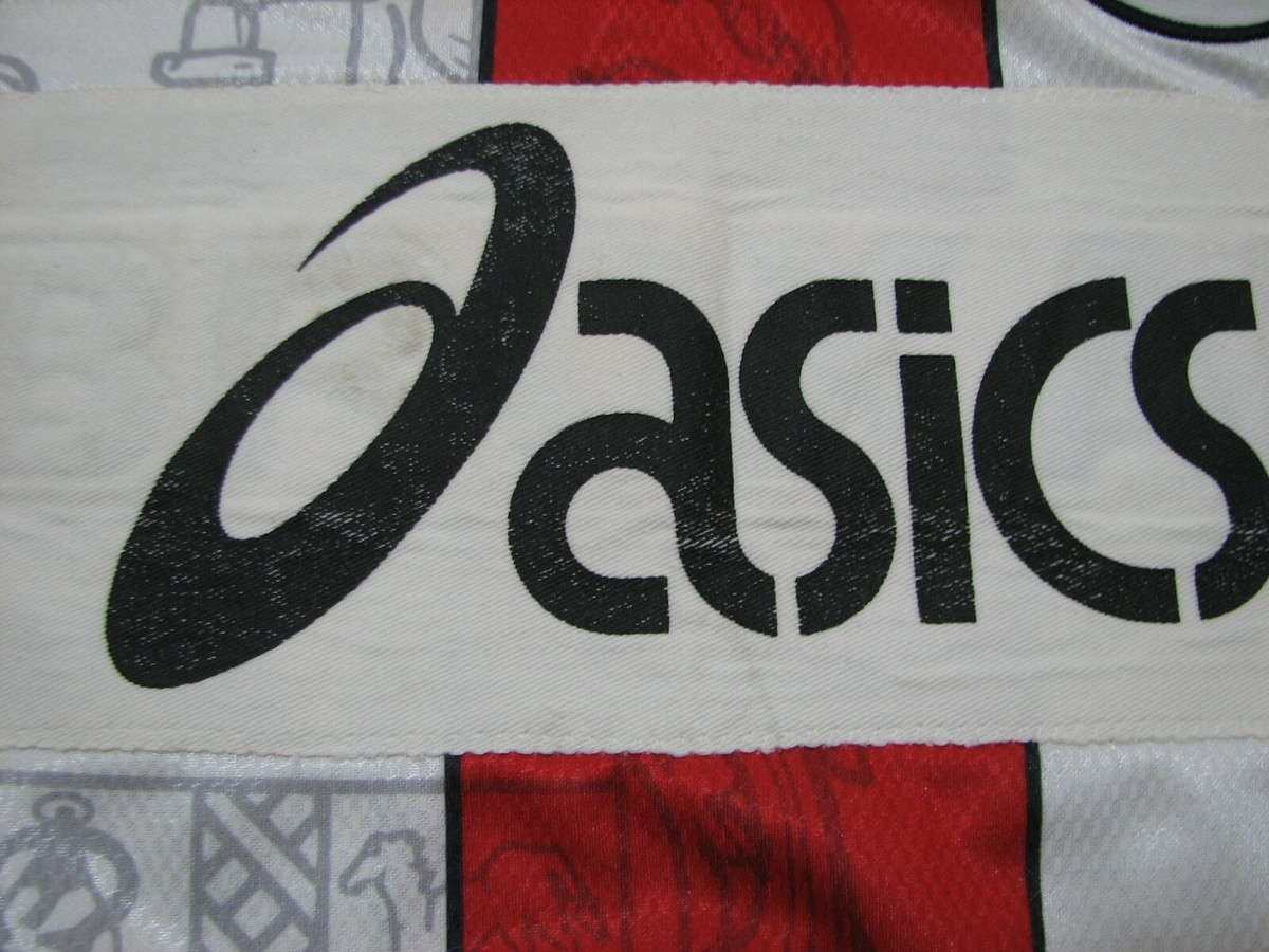 13 STOKE CITY FC 1995-96 HOME SHIRT ASICS BROXAP JERSEY SOCCER