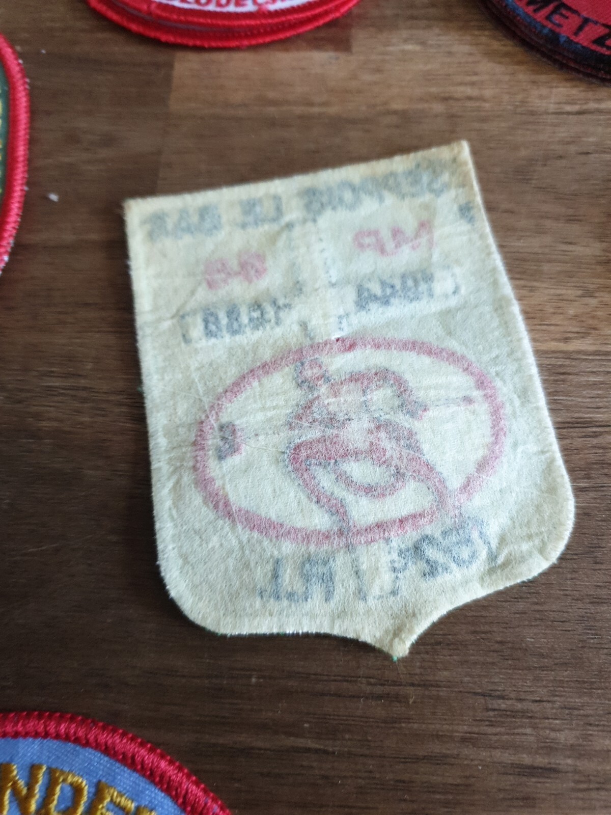 écusson patch brodé 1985 Seppois Le Bas M.P 152e R.I.Les Diables Rouge ...