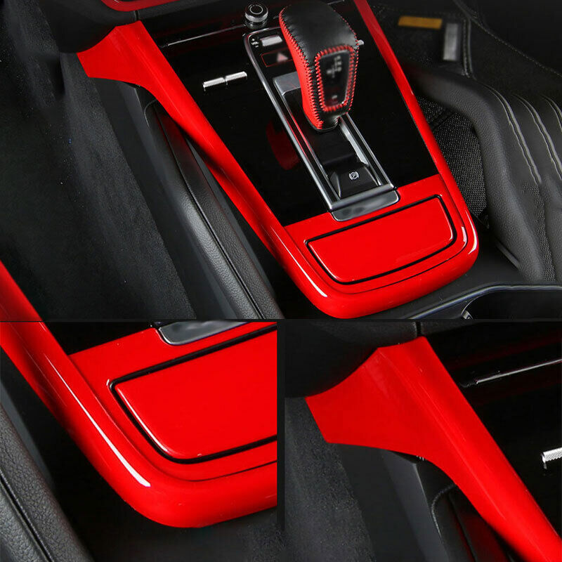 For Porsche Cayenne 20182022 Bright Red Central Console Gear Shift