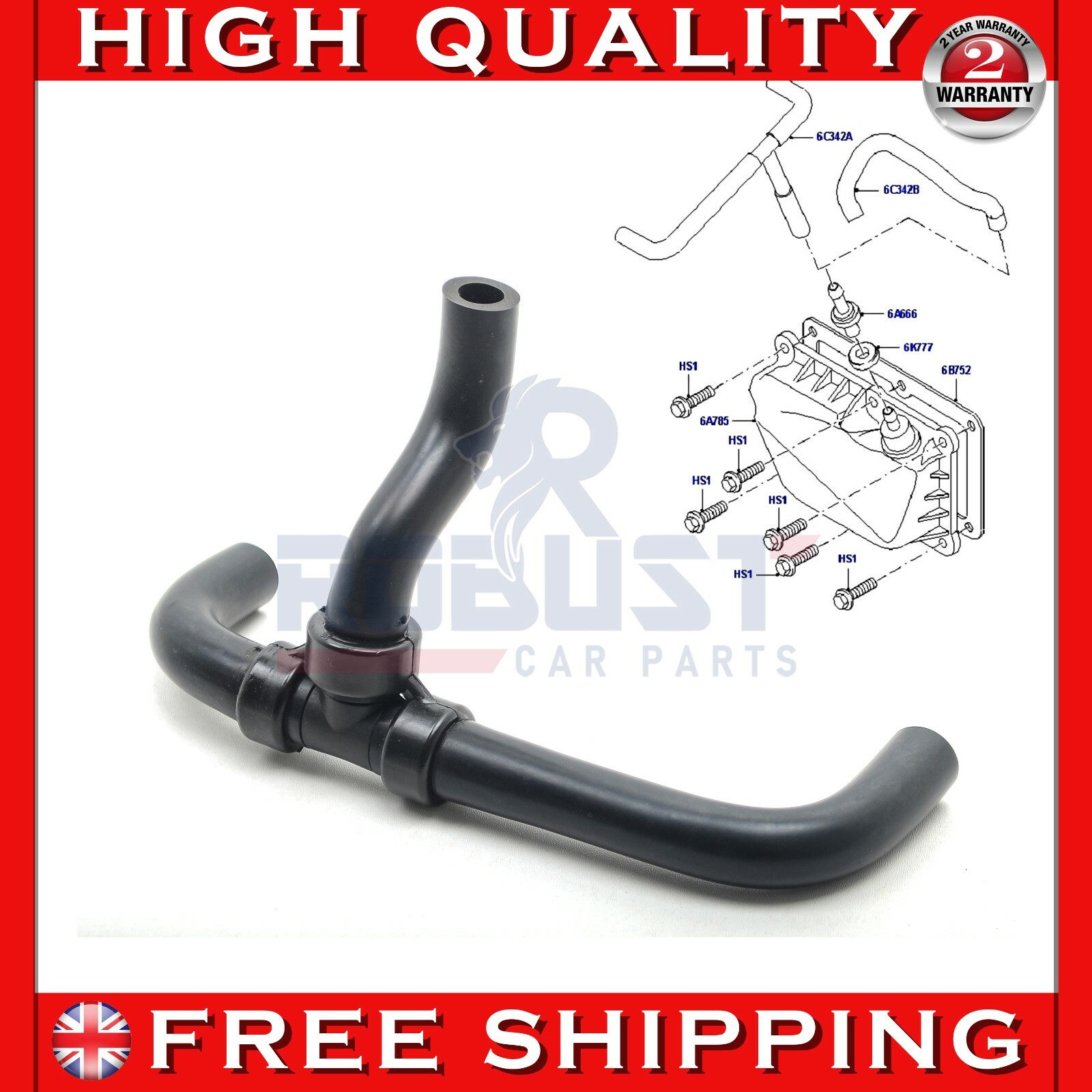FOR FORD FOCUS MK1 ZETECPUMA FIESTA CRANKCASE EMISSION BREATHER HOSE