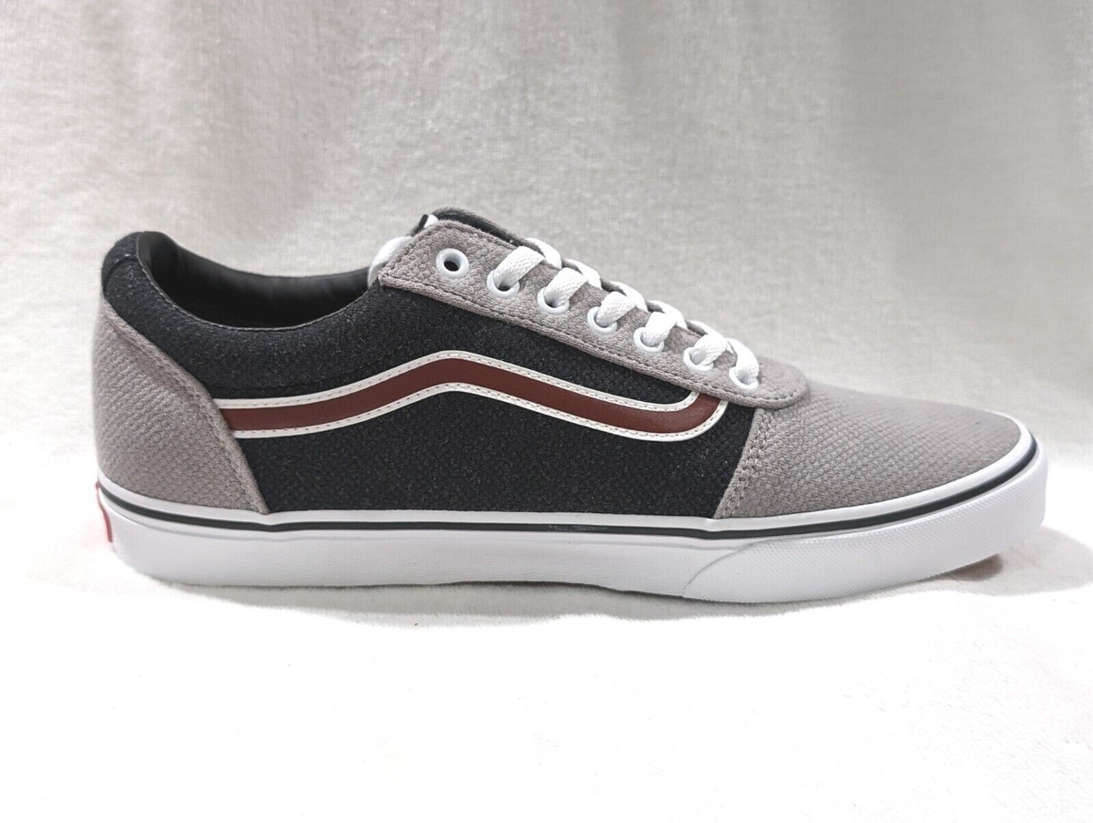 Vans Ward Jersey Block Mens Size 12 Dark Grey Textile Athletic Skate Shoes Used Vans Ward Black/Grey Textile Boy main image 3
