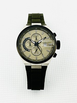 Kenneth Cole KC9003 Chronograph Olive Green Polyurethane Links