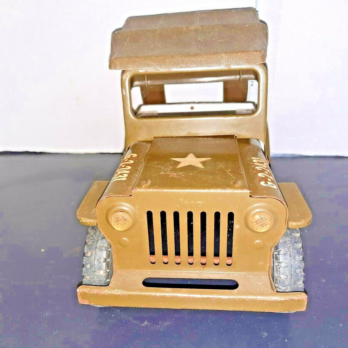 VINTAGE 1960 TONKA G-2-2431 ARMY JEEP #2304 with Top | eBay VINTAGE 1960 TONKA G-2-2431 ARMY JEEP #2304 with Top | eBay
