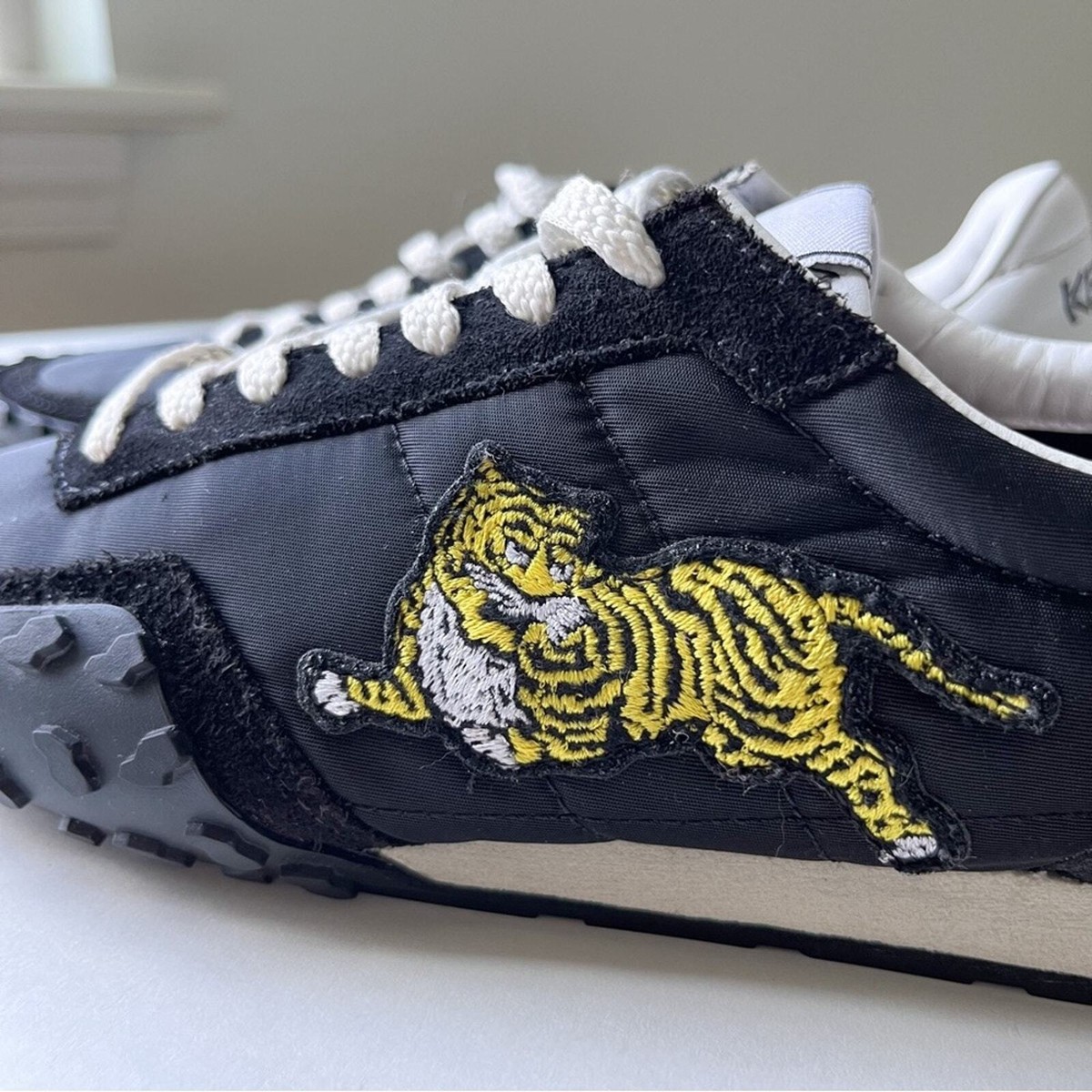 Kenzo Move Embroidered Tiger Trainers Sneakers 36 (US Black