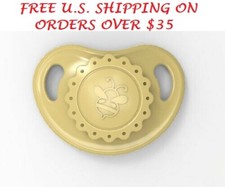 Honeybug VINTAGE Magnetic Pacifier reborn art doll baby newborn OLD GOLD