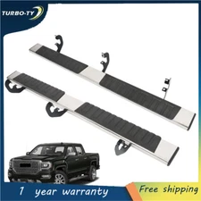 For 2007-18 Silverado Double/Ext Cab 6" Nerf Bar Running Boards Step Board S/S H