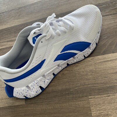 Reebok comfort footbed ortholite white/blue size 10-1/2 Only Right