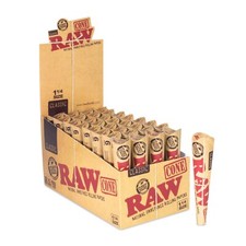 RAW Pre-Rolled Cones 1 1/4 6 Cones per Pack | 32 Packs per Display