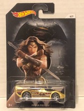 2016 Hot Wheels Batman vs Superman Series Wonder Woman 6/7 POWER PISTONS Gold