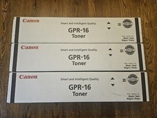 Lot of 3 Genuine Canon GPR-16 Black Toner Cartridge New