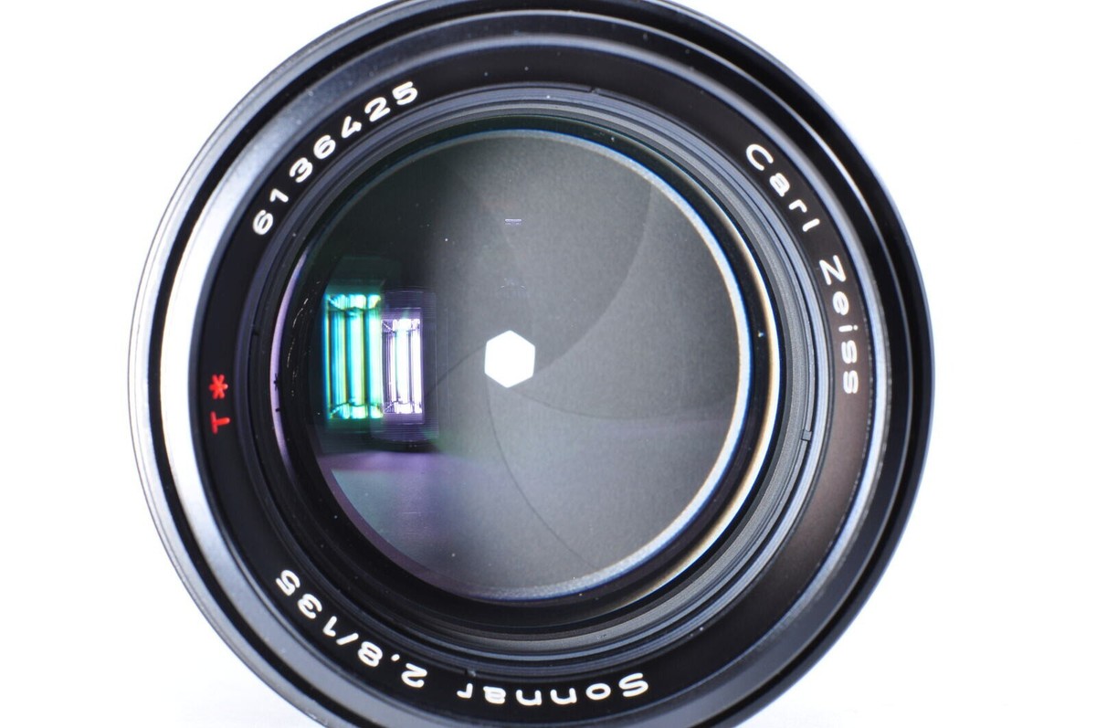 美品 Contax Carl Zeiss Sonnar T* 2.8/135 Contax Carl Zeiss Sonnar T* 135mm F/2.8 MMJ Lens for CY