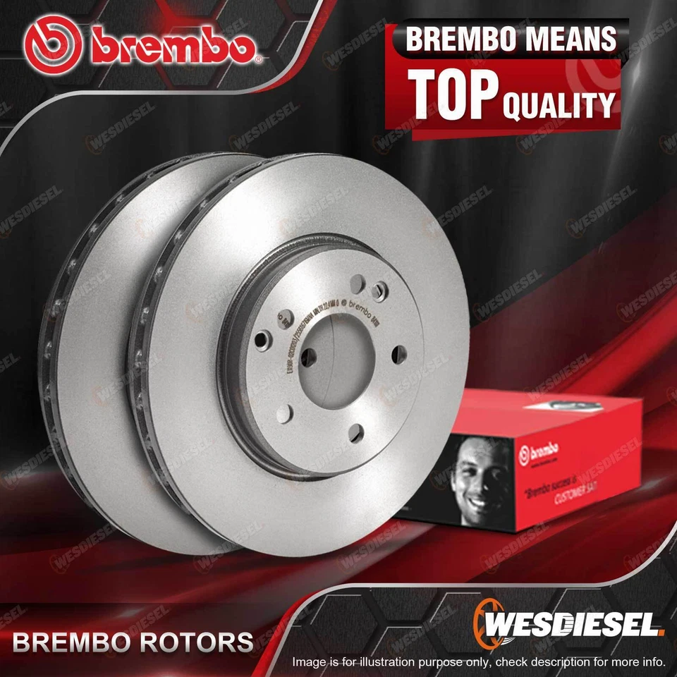 Pair Brembo Front UV Coated Disc Brake Rotors 09.C928.11 Diameter 320mm