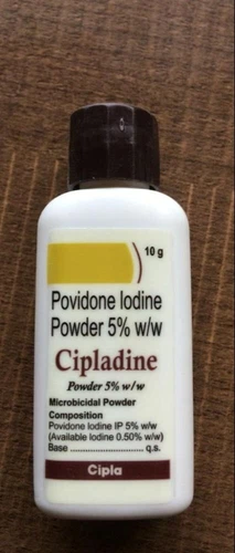 5er Pack Cipladin Povidon Jod 5% mikrobizides Pulver Hautinfektionen 10g - Bild 2 von 3