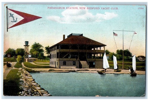 c1910 Padanarum Station New Bedford Massachusetts MA Antique Postcard - 第 1/3 張圖片