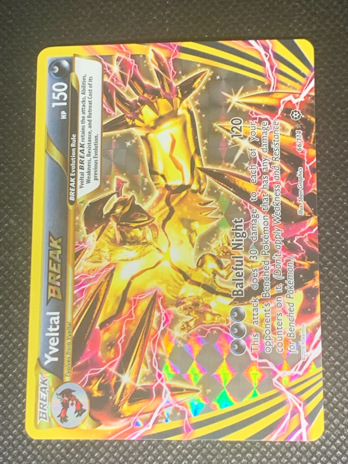 Yveltal BREAK 66/114 - Steam Siege Pokemon Card - LP