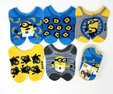 Despicable ME3 5-Pair Socks M 7.5-3.5