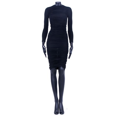 DSQUARED2 Women Black Short dress Virgin Wool DSQUARED2 Women Black Short dress Virgin Wool