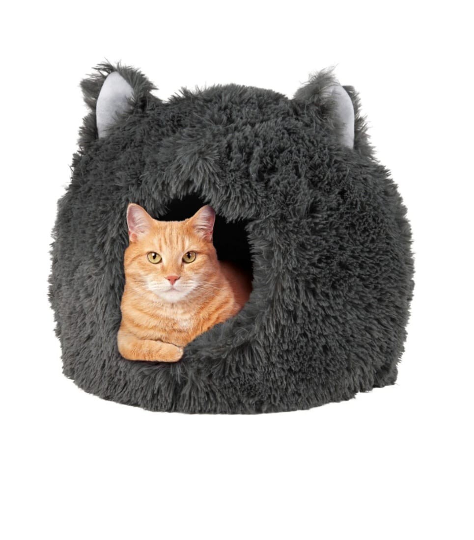 Pilz Katzenbett Höhle - Kuscheliges Schlafhaus Mit Abnehmbarem Kissen