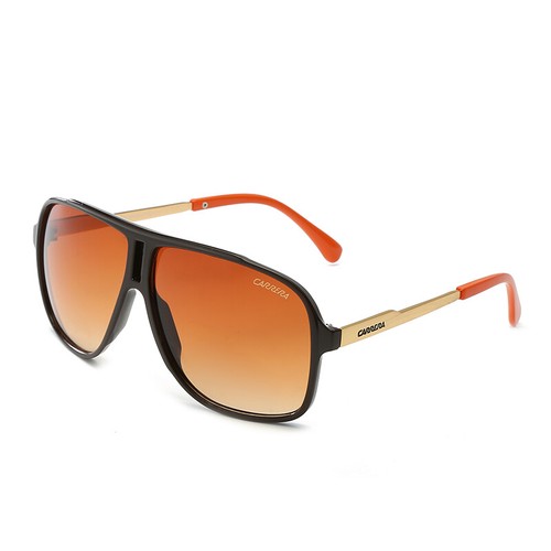 Fashion Men Womens Retro Unisex Sunglasses Matte Black Carrera Glasses With Box - Picture 8 of 8
