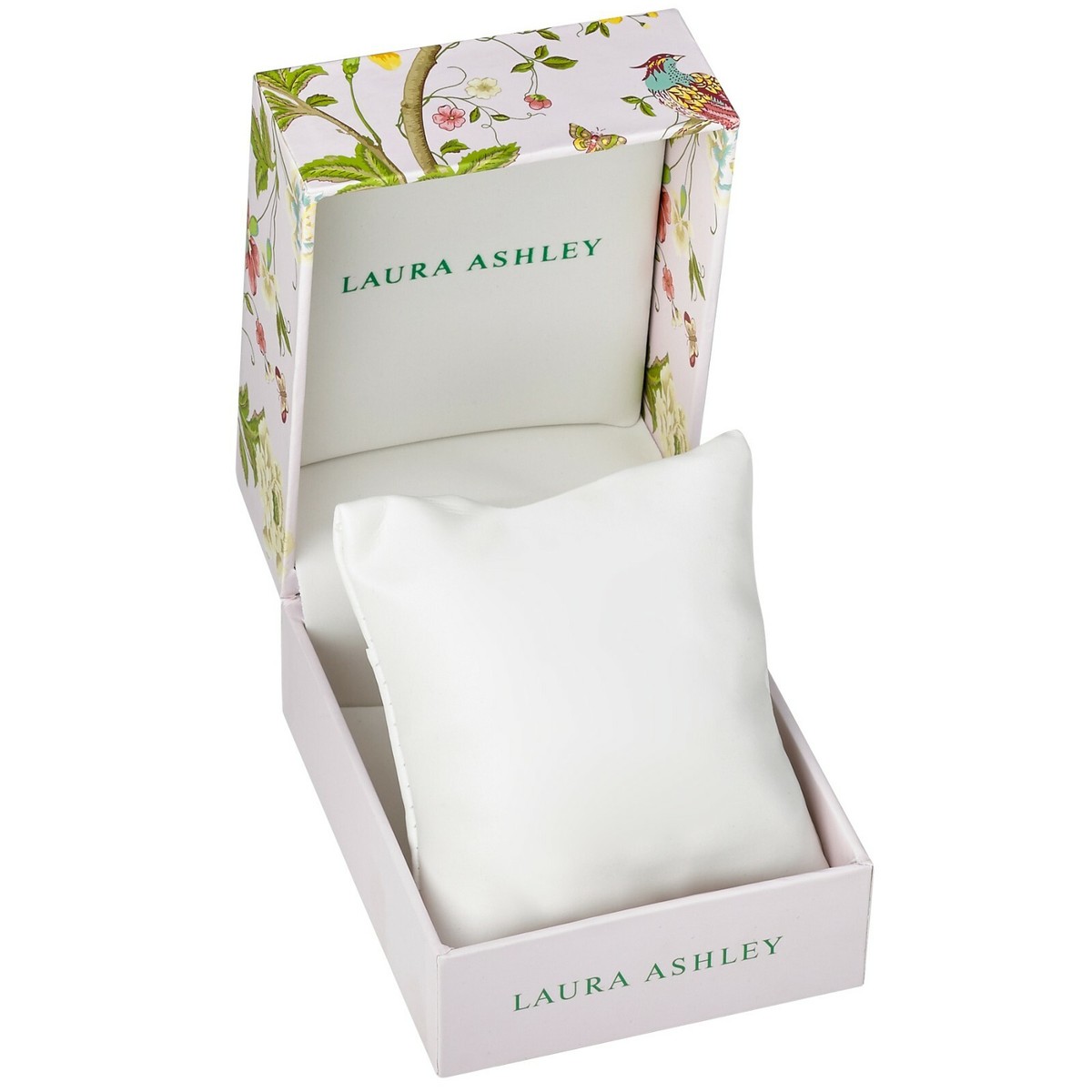 Laura Ashley Womens 34mm Engraved Floral Printed Mesh Strap Watch