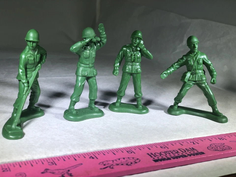 Disney's Toy Story 1995 4 verde ejército hombres Burger King niños comida juguete premio Foto 2 de 4