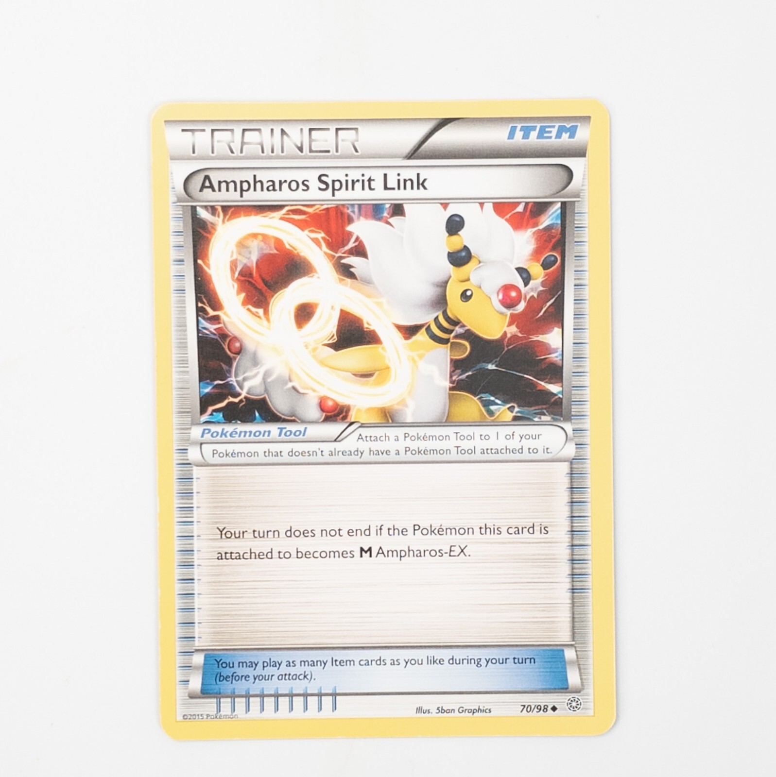 Ampharos Spirit Link 70/98 Pokemon XY - Ancient Origins Uncommon NM